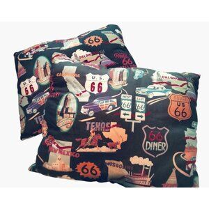 Route 66 Vintage Map Decorative Throw Pillow Motorhome Camper Travel  lot 2